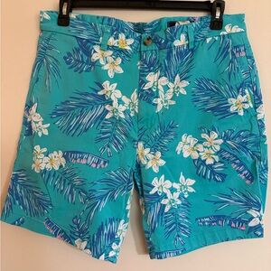 Vineyard Vines Teal Floral Shorts